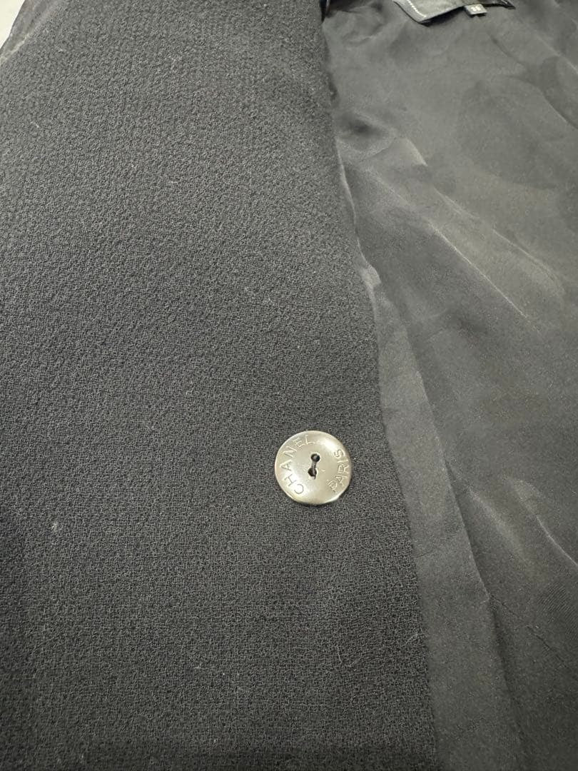 CHANEL Black Double-Breasted Jacket