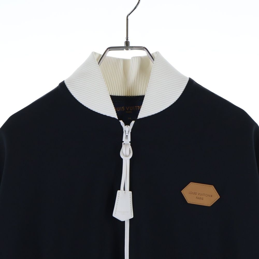 LOUIS VUITTON 26SS Silk Blend Color Block Zip-Up Bomber Jacket Woman Men — Size 34