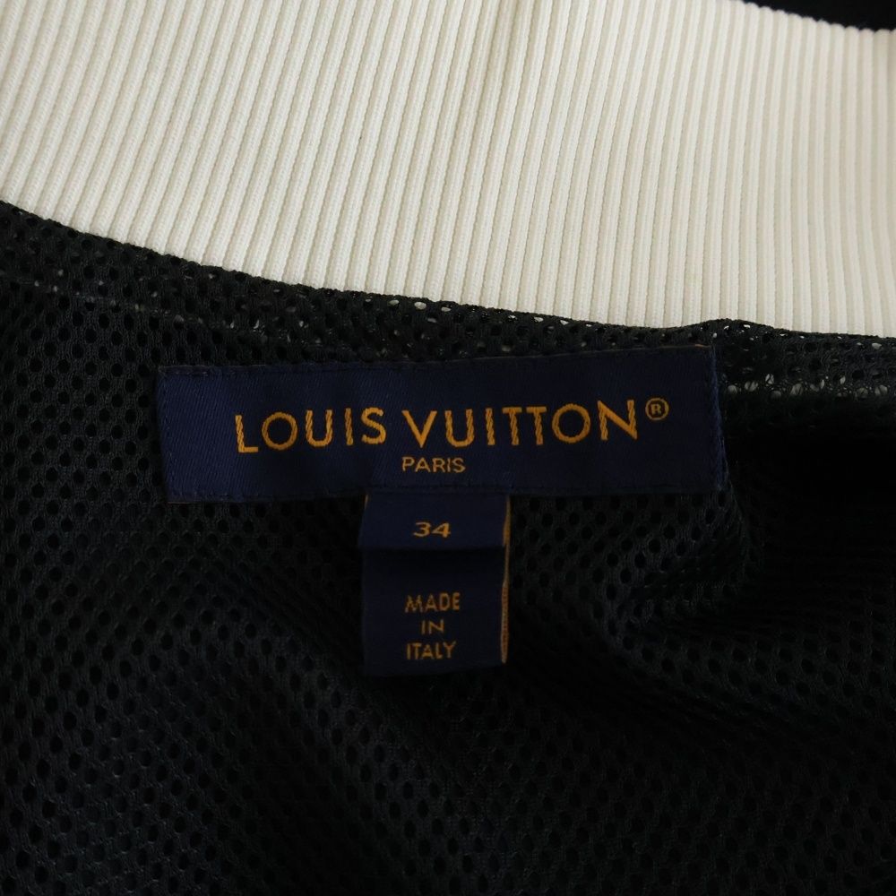 LOUIS VUITTON 26SS Silk Blend Color Block Zip-Up Bomber Jacket Woman Men — Size 34