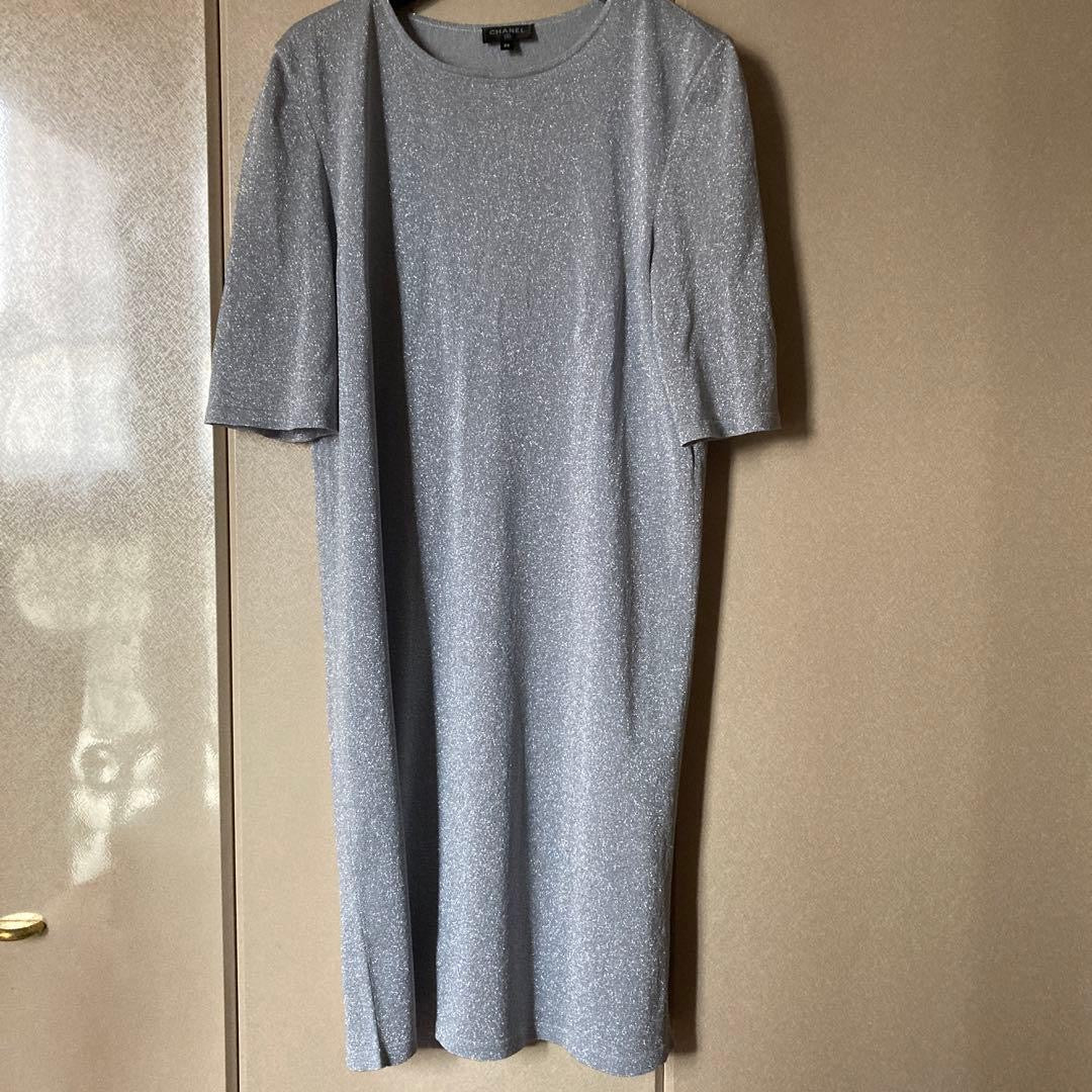 CHANEL Wool Dress with Inner Size 36 Black