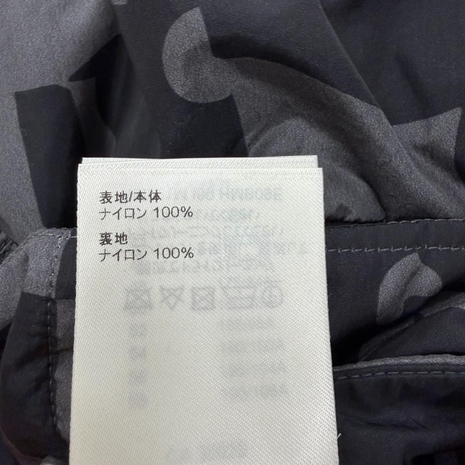 LOUIS VUITTON Monogram Flower Quilted Double Zip Jacket Grey Black — Size 50