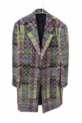 NWT LOUIS VUITTON Monogram Neon Check Coat — Size 44