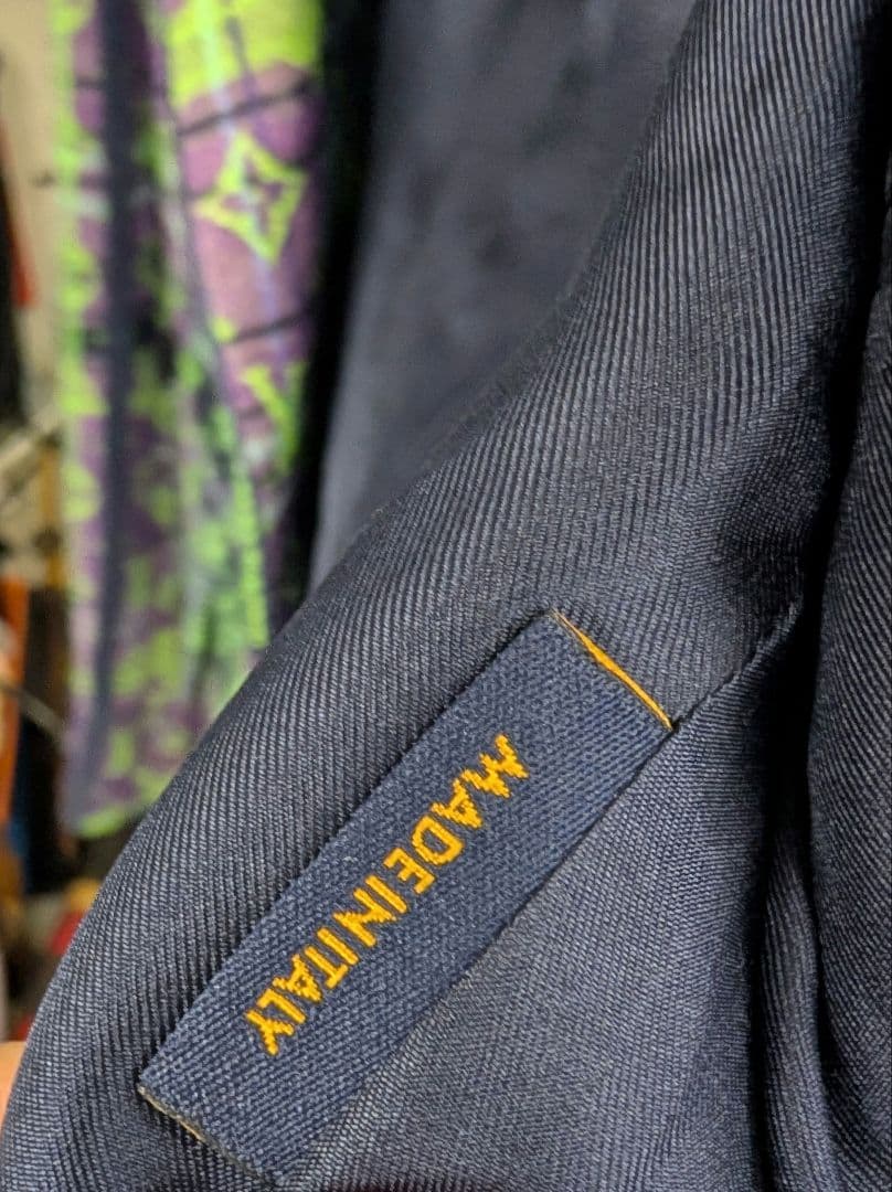 NWT LOUIS VUITTON Monogram Neon Check Coat — Size 44
