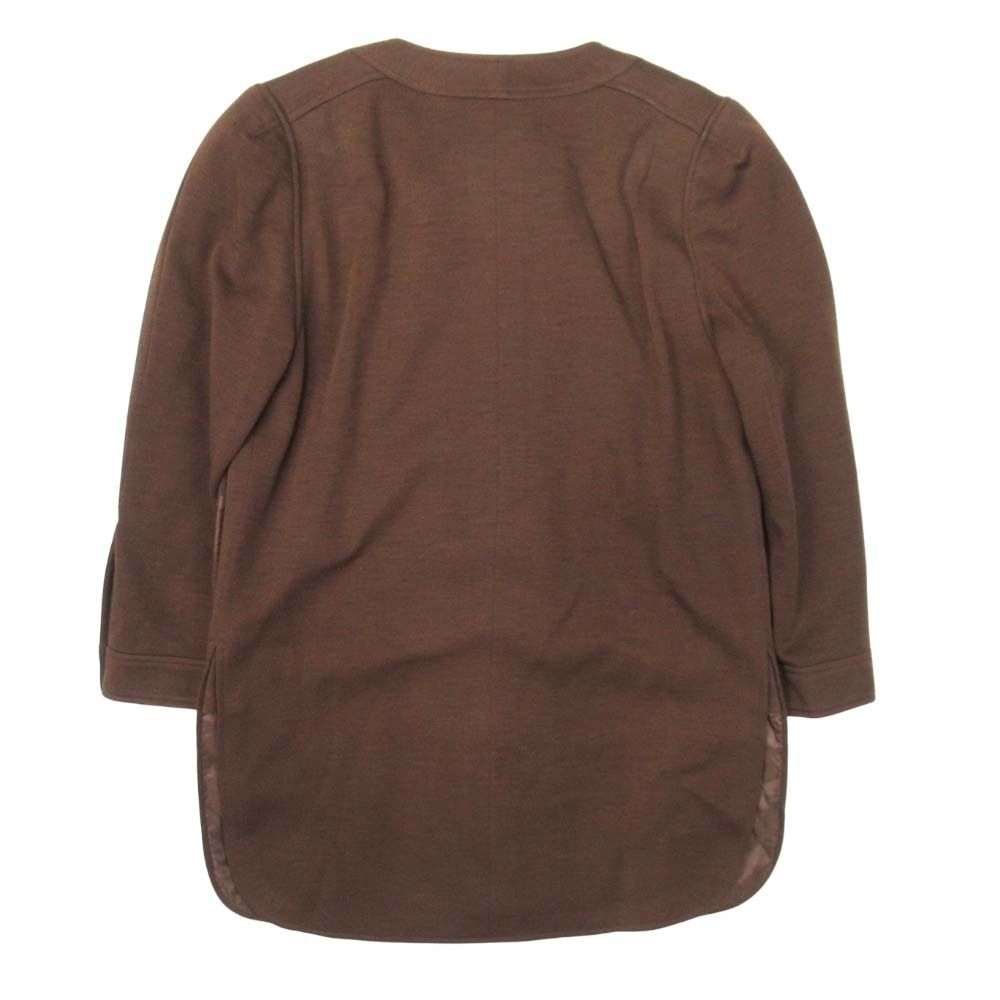 CHANEL Vintage CC Logo Gold Button Skirt Suit Brown — Size 36