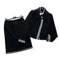 CHANEL Tweed Little Black Suit — Jacket 38 / Skirt 36