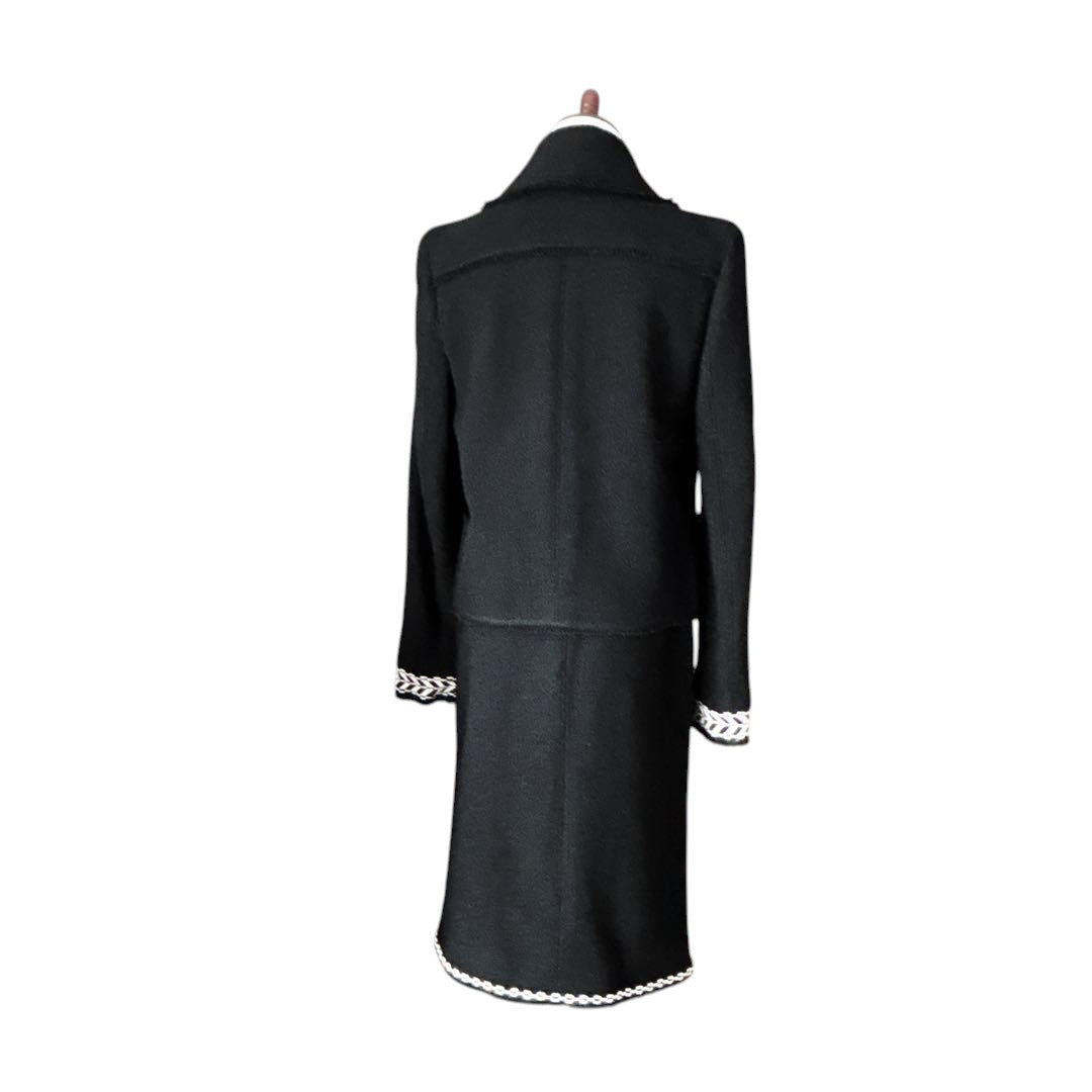 CHANEL Tweed Little Black Suit — Jacket 38 / Skirt 36