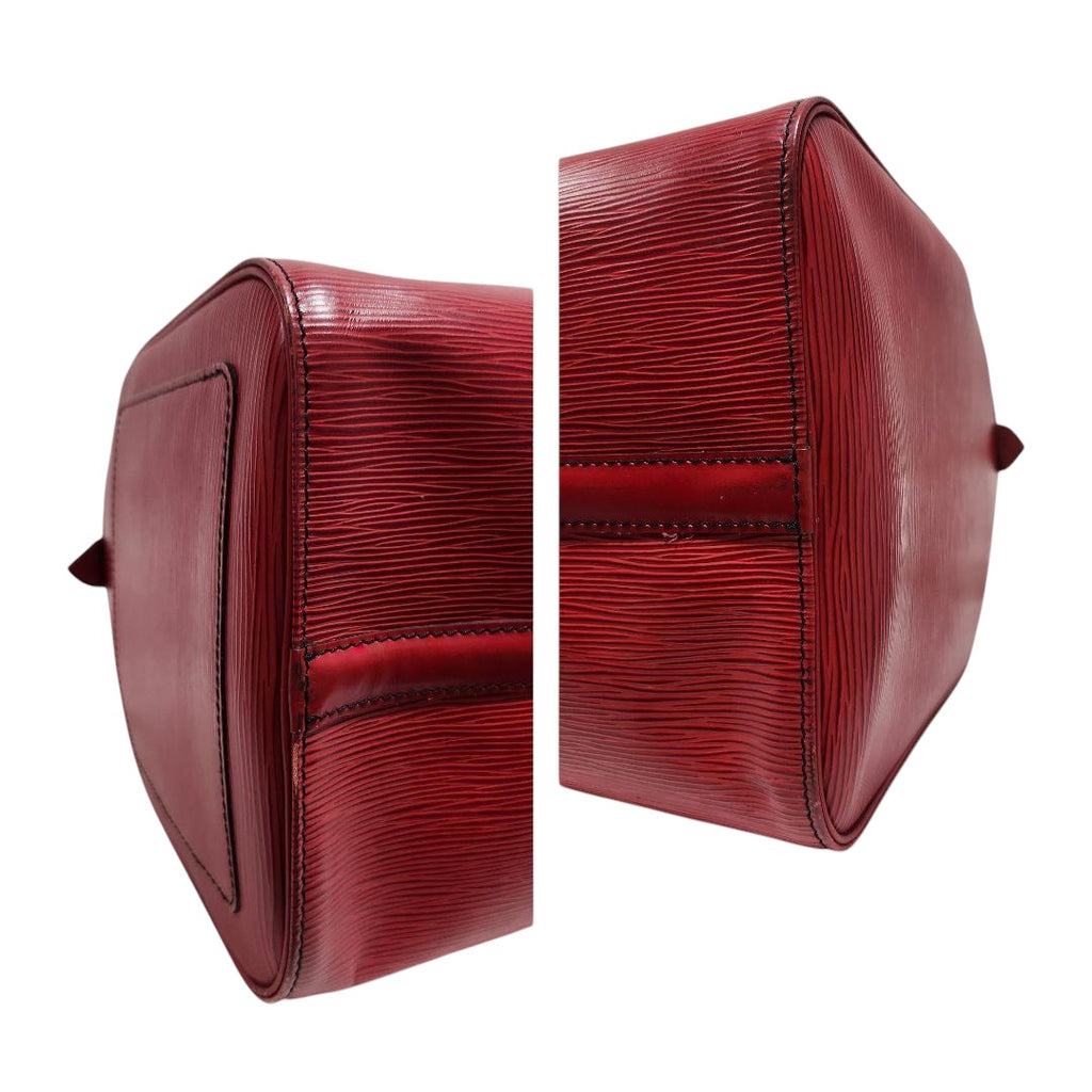 Louis Vuitton Keepall 50  Epi Leather Boston Bag Red