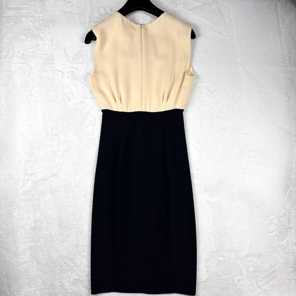 CHANEL P40 Sleeveless Dress CC Mark Size 34