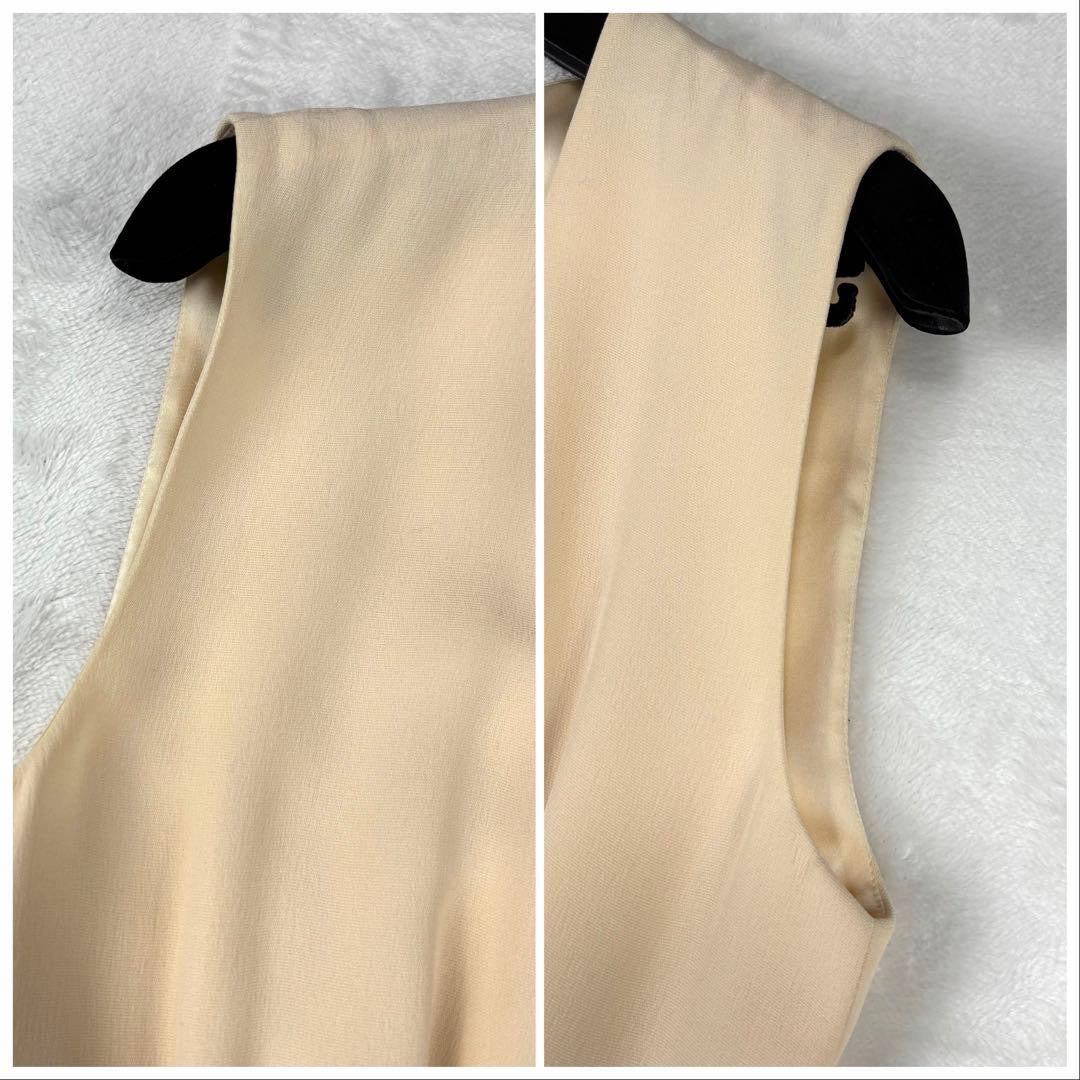 CHANEL P40 Sleeveless Dress CC Mark Size 34