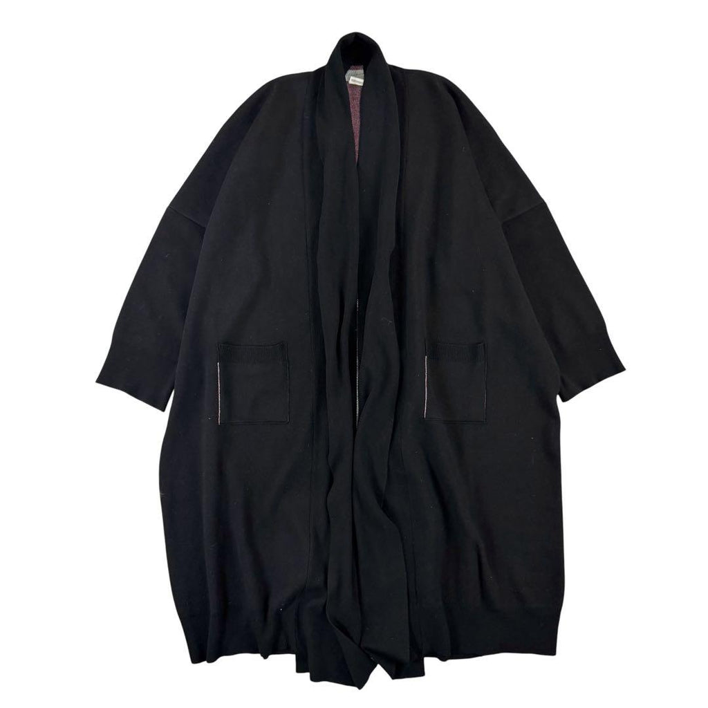 Yohji Yamamoto Pour Homme KOMONO JOKER Wool Coat — Black One Size