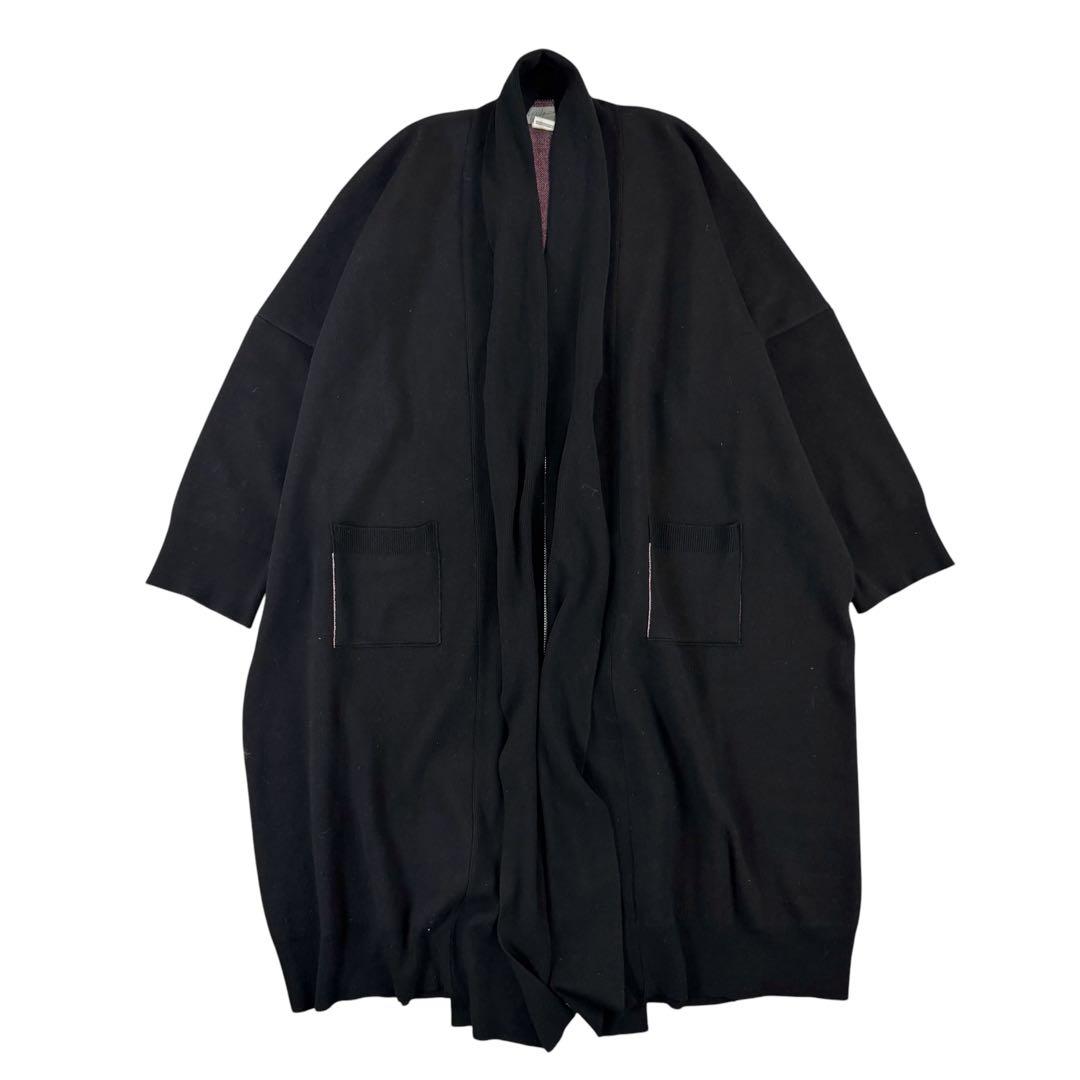 Yohji Yamamoto Pour Homme KOMONO JOKER Wool Coat — Black One Size