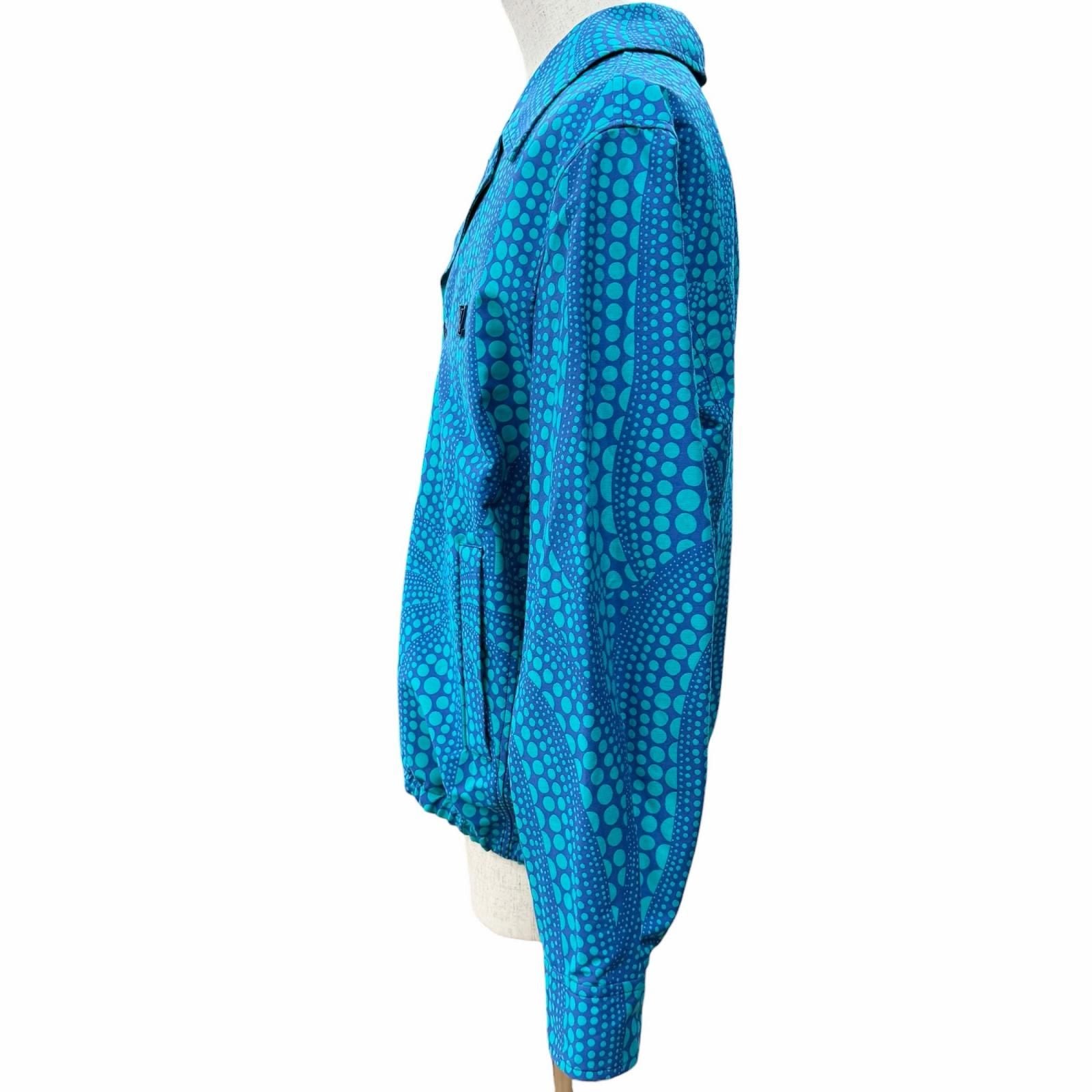 LOUIS VUITTON x Yayoi Kusama All-Over Pumpkin Blouson — Blue Size 46
