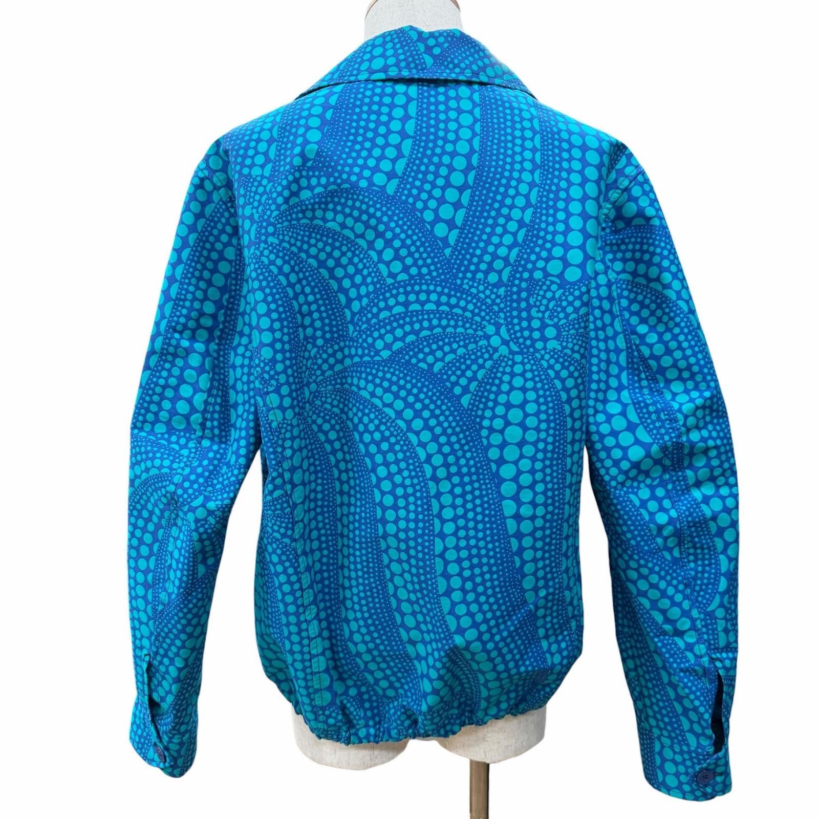 LOUIS VUITTON x Yayoi Kusama All-Over Pumpkin Blouson — Blue Size 46