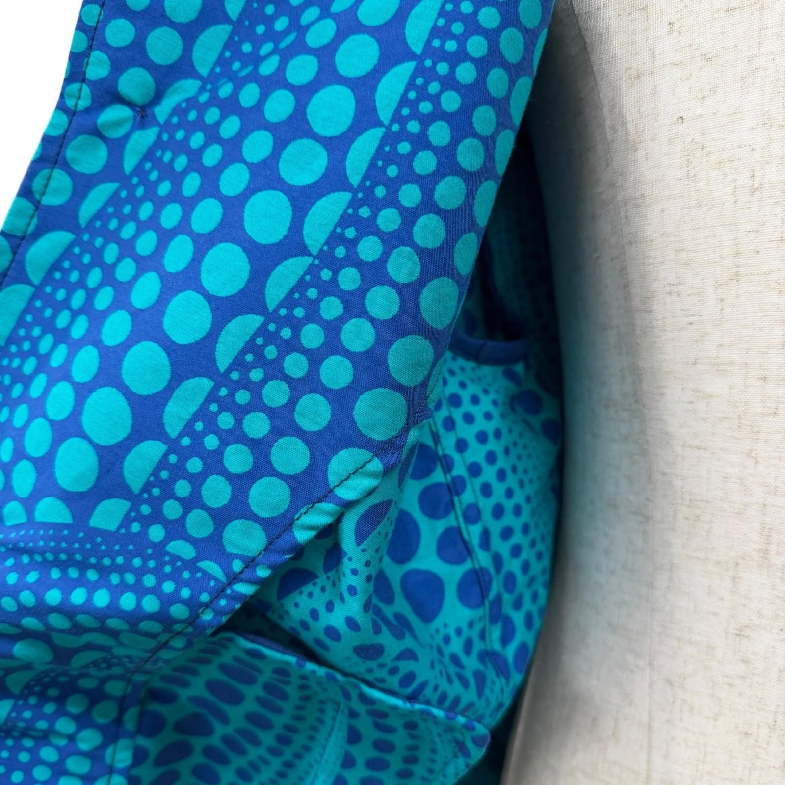 LOUIS VUITTON x Yayoi Kusama All-Over Pumpkin Blouson — Blue Size 46
