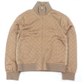 GUCCI GG Jacquard Zip Track Jacket — Beige Size XXS