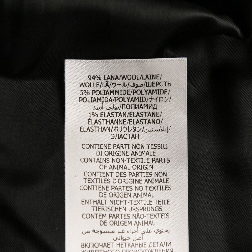 GUCCI GG Embossed Leather Bomber Jacket — Black Size 44
