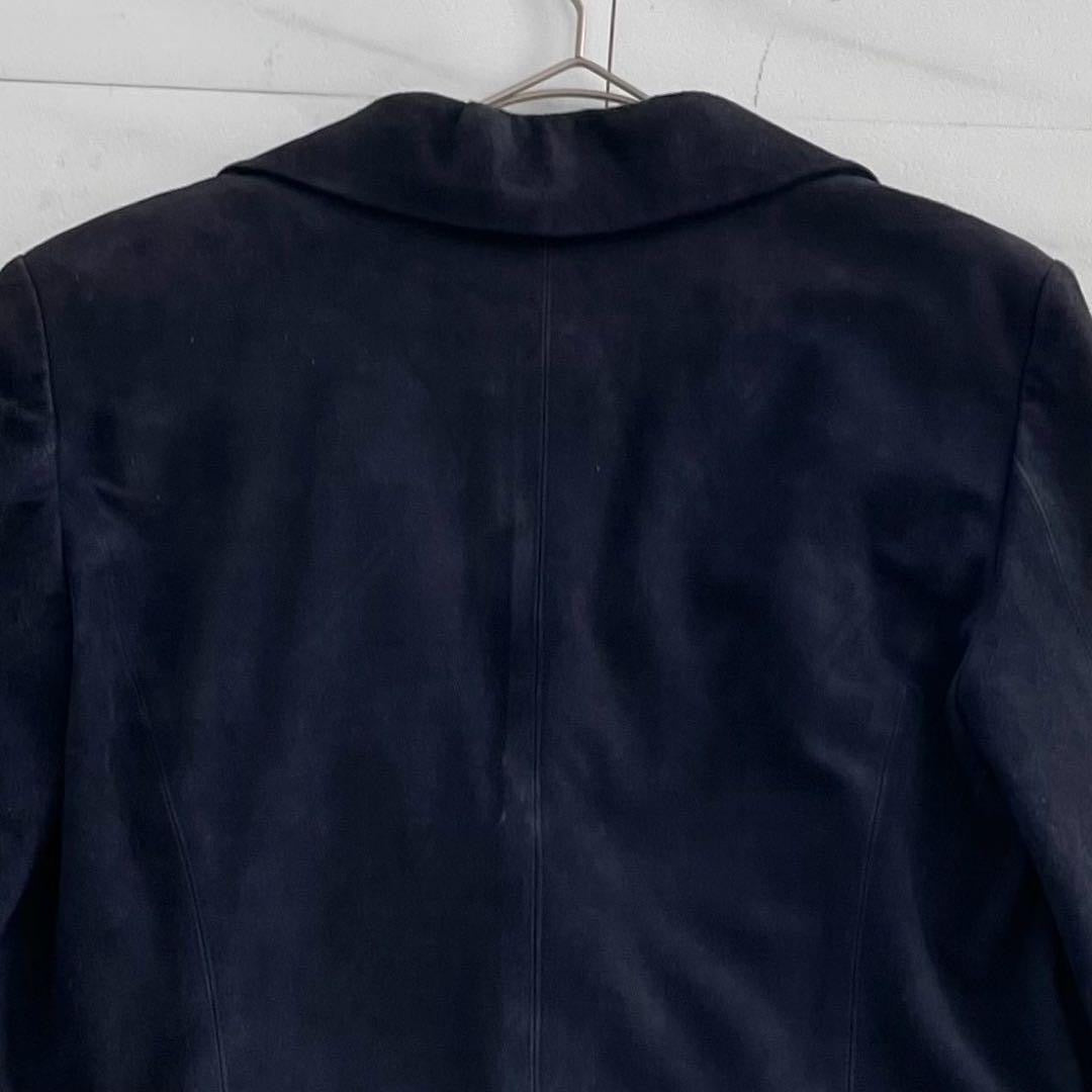 CHANEL Leather Tailored Jacket Size 38