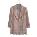 CHANEL Frill Zip-Up Jacket Size 38
