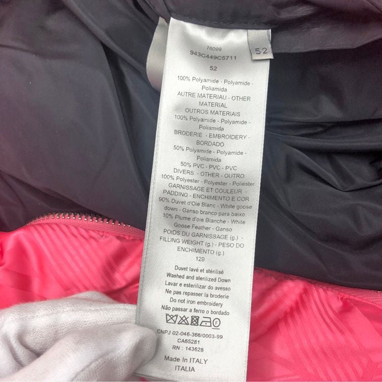 Dior CD Diamond Mirage Ski Capsule Down Jacket — Pink Size 52
