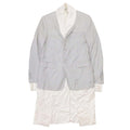 DIOR HOMME 21SS Layered Stripe Peaked Lapel Tailored Blazer — Grey Size 46