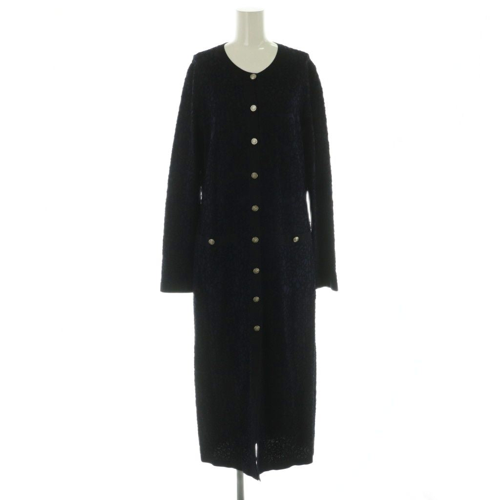 CHANEL Camellia Design Long Cardigan Silk Blend — Size 40