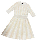 CHANEL Knit Mini Dress Beige Size 36 (S)