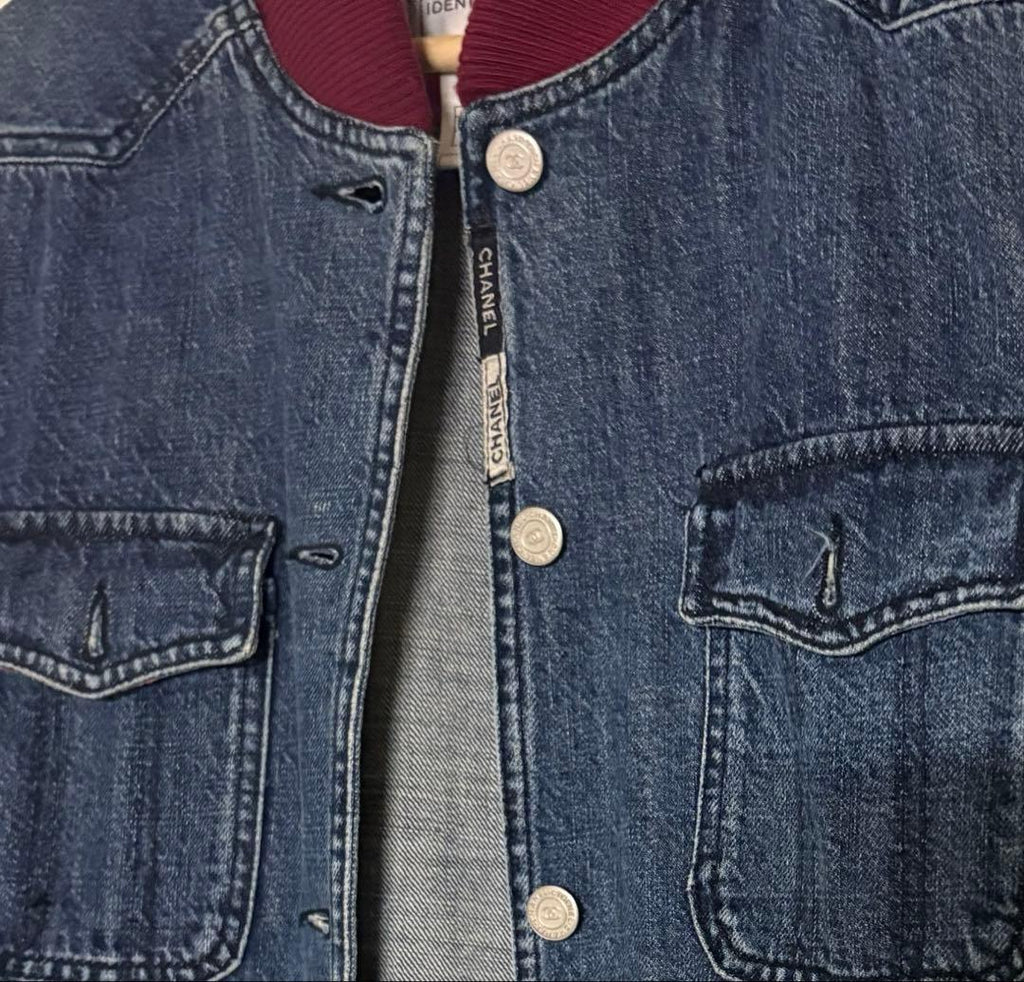 CHANEL Denim Jacket — Indigo Size 38