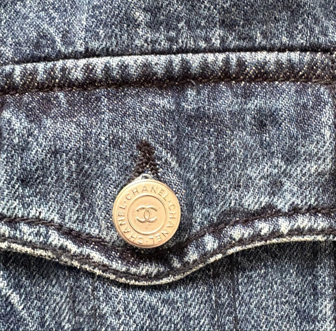 CHANEL Denim Jacket — Indigo Size 38