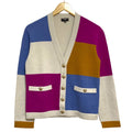 CHANEL V-Neck Cashmere Coco Button Cardigan P65607 Size 34 Multicolor