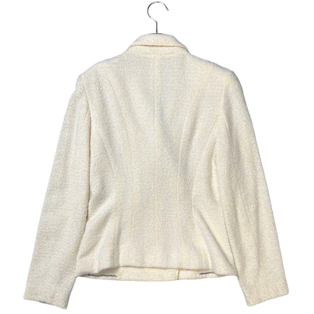 CHANEL ココマーク パイル ツイード ジャケット アイボリー サイズ38 (M)