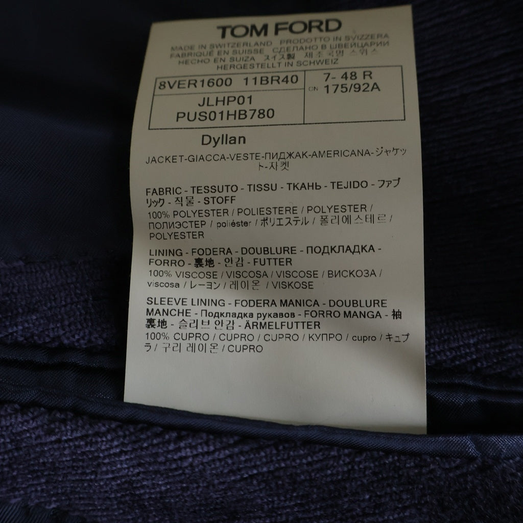 TOM FORD Velvet Velour Double Breasted Suit Set Up (Jacket & Slacks) Purple Size 48