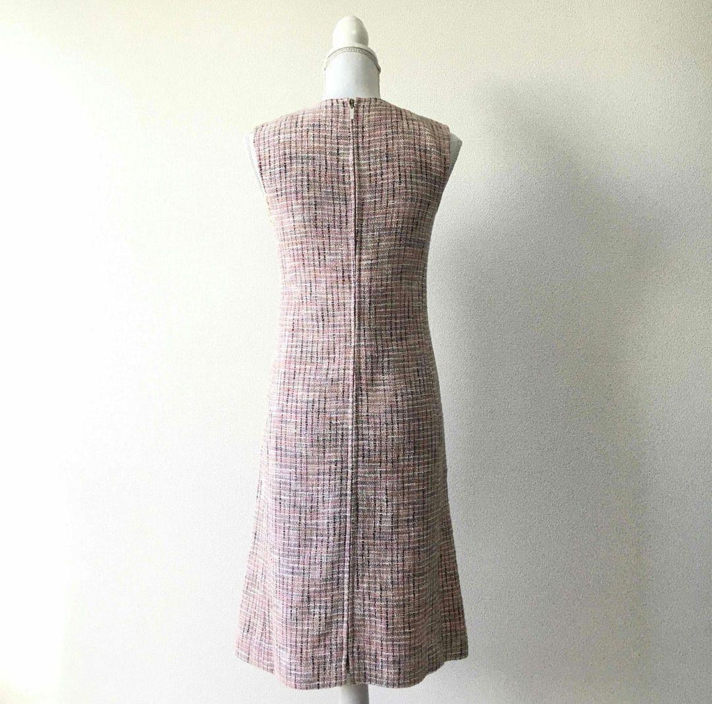 CHANEL Coco Mark Tweed Dress Gilet