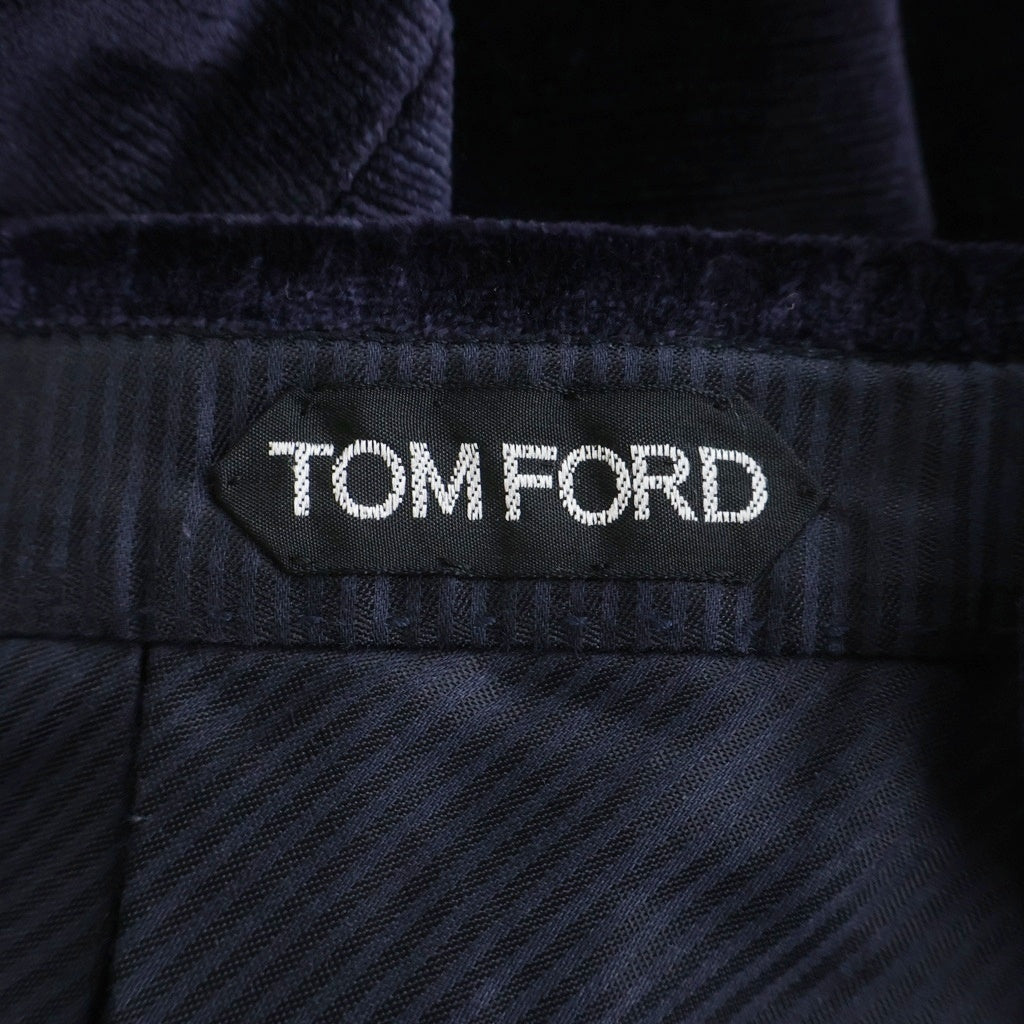 TOM FORD Velvet Velour Double Breasted Suit Set Up (Jacket & Slacks) Purple Size 48