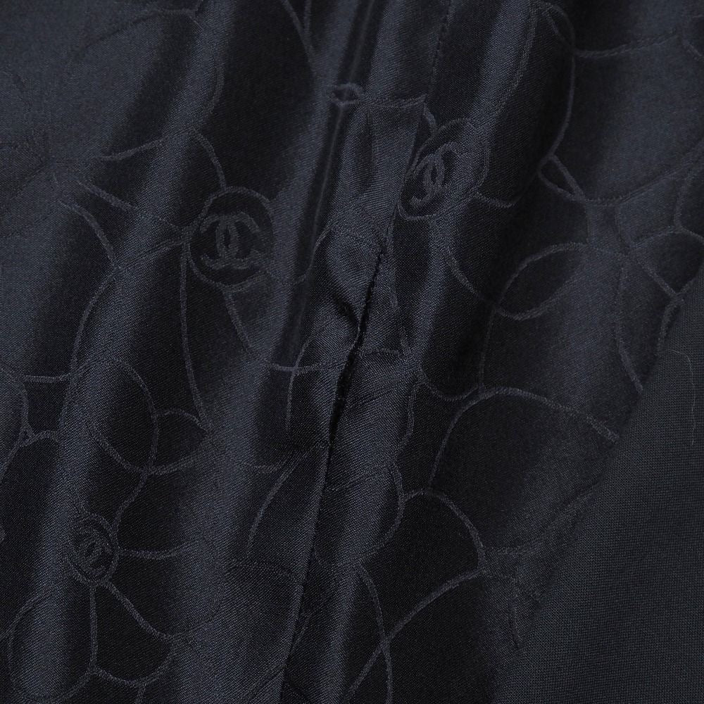 CHANEL 01P Lace Pleated Long Jacket Size 40