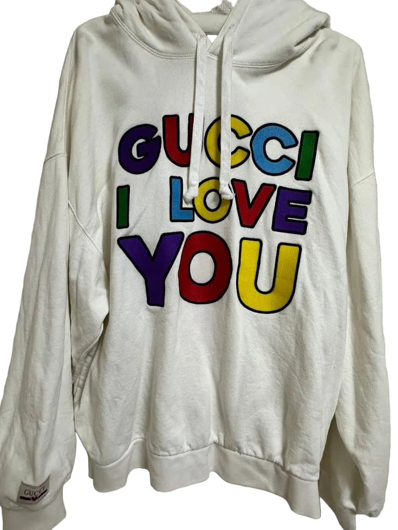 Gucci I Love You Hoodie Size L Good Condition