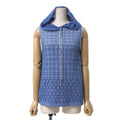 CHANEL P50 Lurex Knit Sleeveless Hoodie Size 36