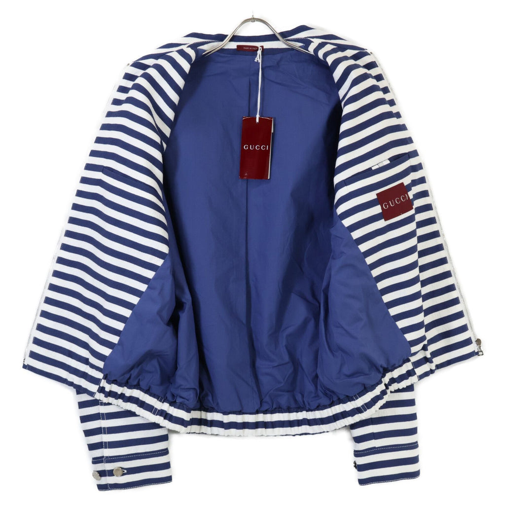 Gucci 2025 GG Jacquard Stripe Zipped Jacket Size 46 Like New