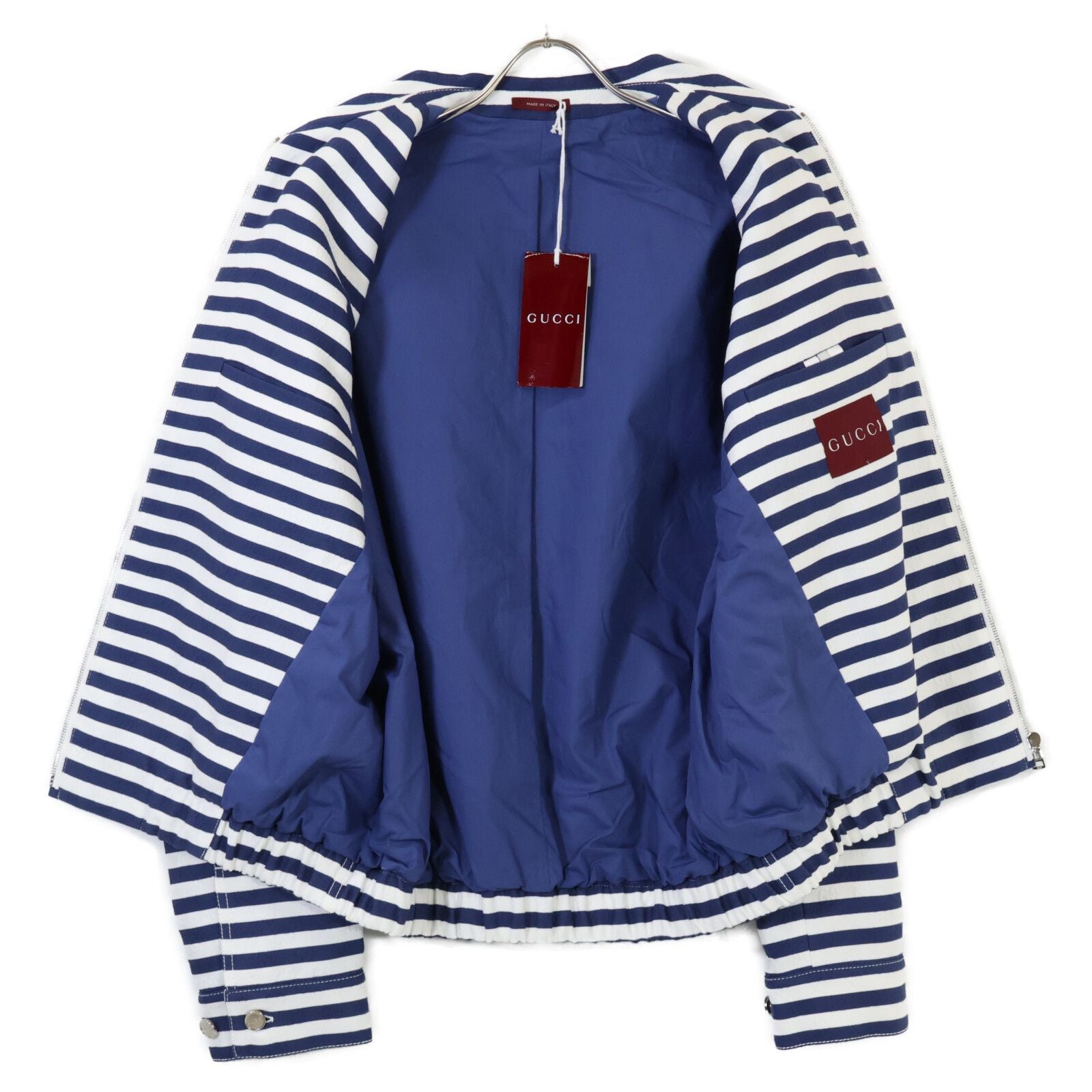 Gucci 2025 GG Jacquard Stripe Zipped Jacket Size 46 Like New
