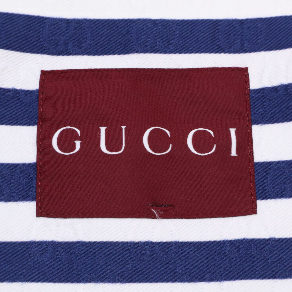 Gucci 2025 GG Jacquard Stripe Zipped Jacket Size 46 Like New