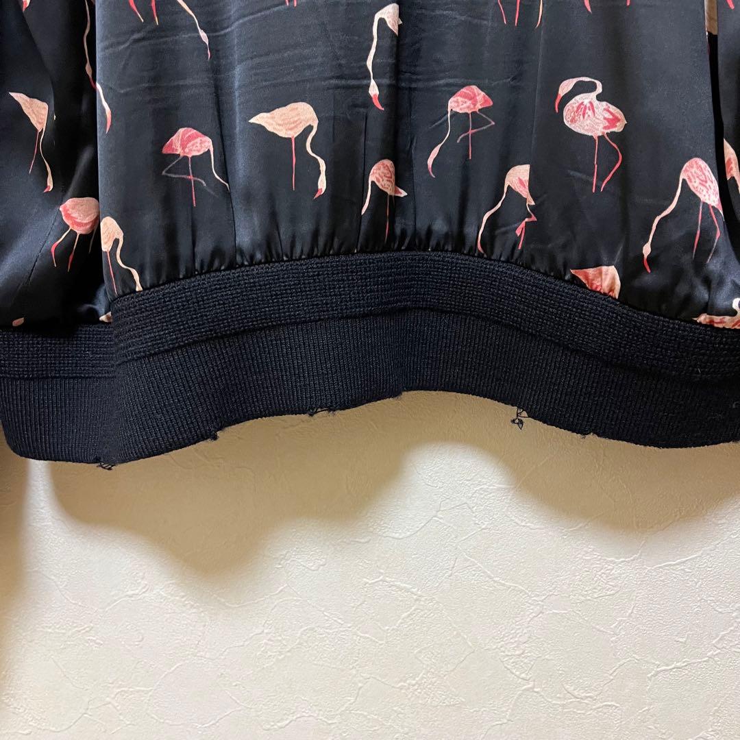 Saint Laurent Flamingo Varsity Jacket Distressed Size 56 Good Condition
