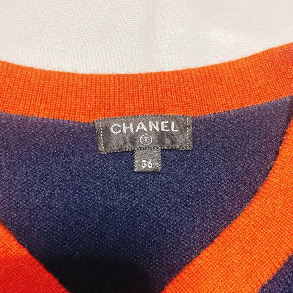 CHANEL 2018 Anchor Button Cashmere Cardigan
