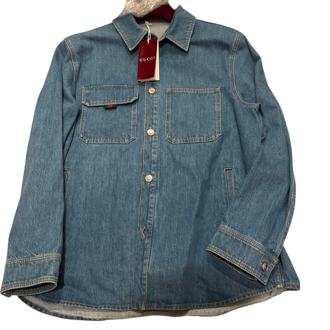 Gucci 2025 Denim Shirt Size 48 Brand New