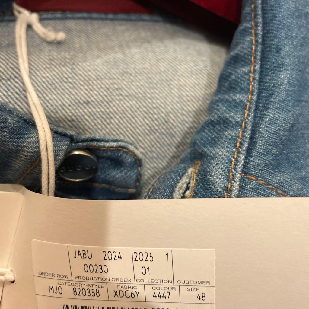 Gucci 2025 Denim Shirt Size 48 Brand New