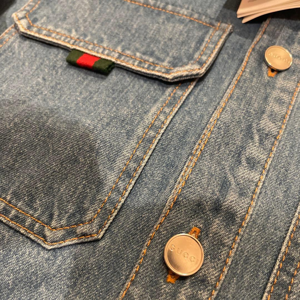Gucci 2025 Denim Shirt Size 48 Brand New