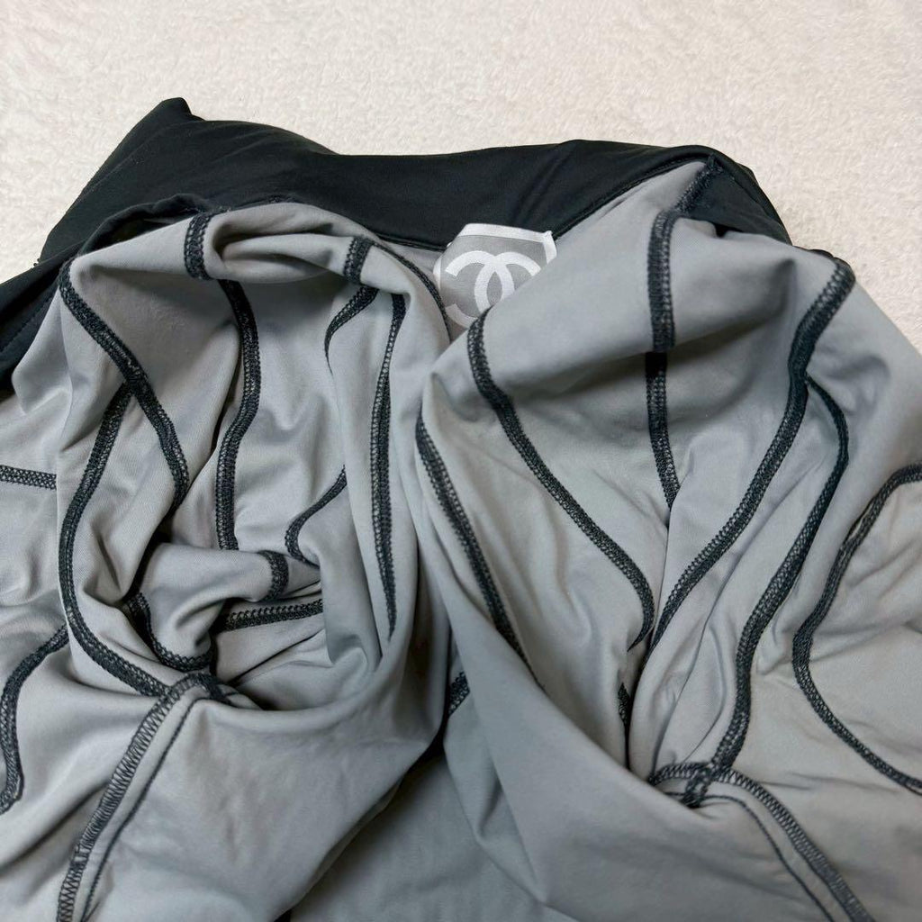 CHANEL Sport Archive Logo Zip-Up Jacket Cadena White Size 34