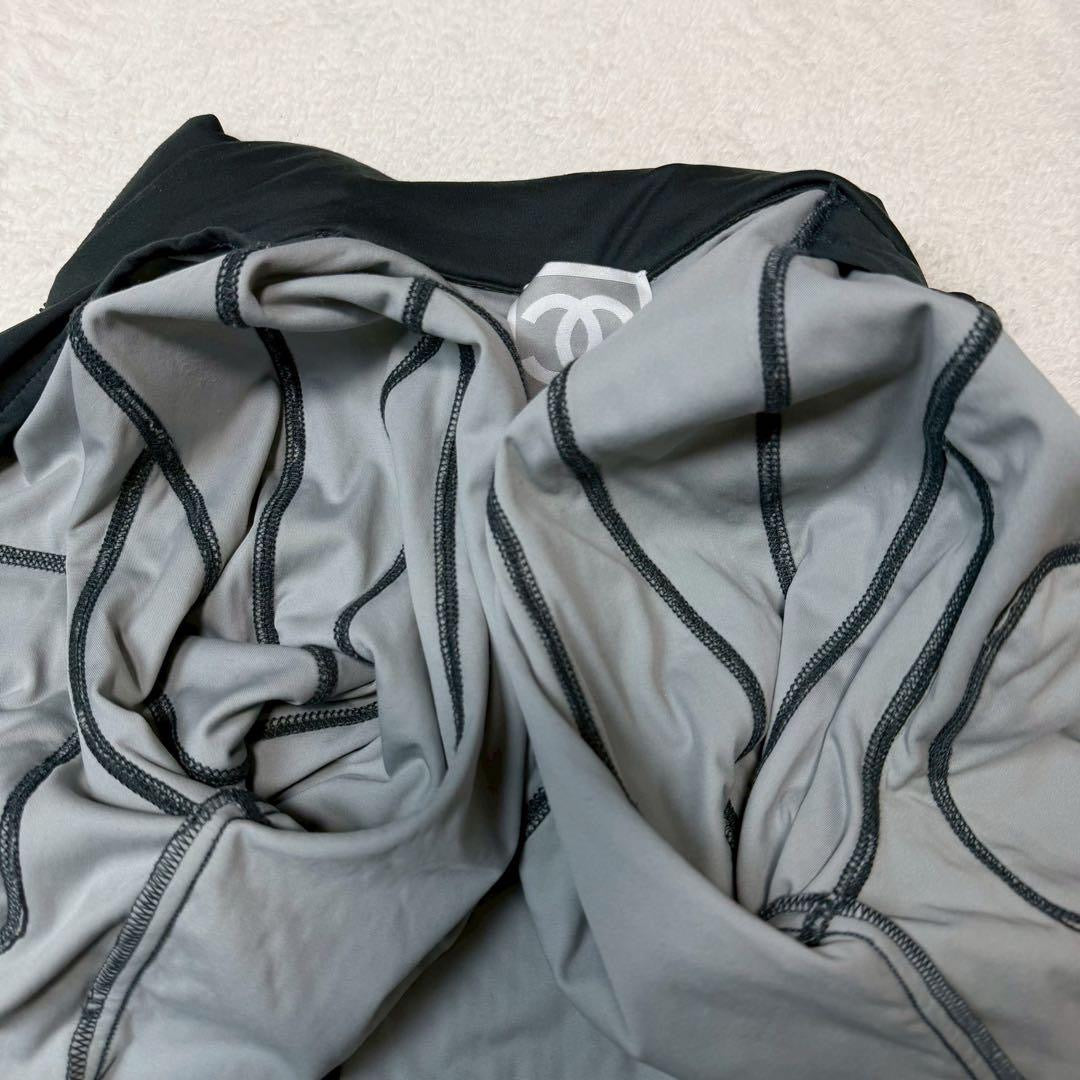 CHANEL Sport Archive Logo Zip-Up Jacket Cadena White Size 34