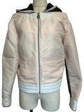 CHANEL Mesh Back Jacket White / Pink Size 38