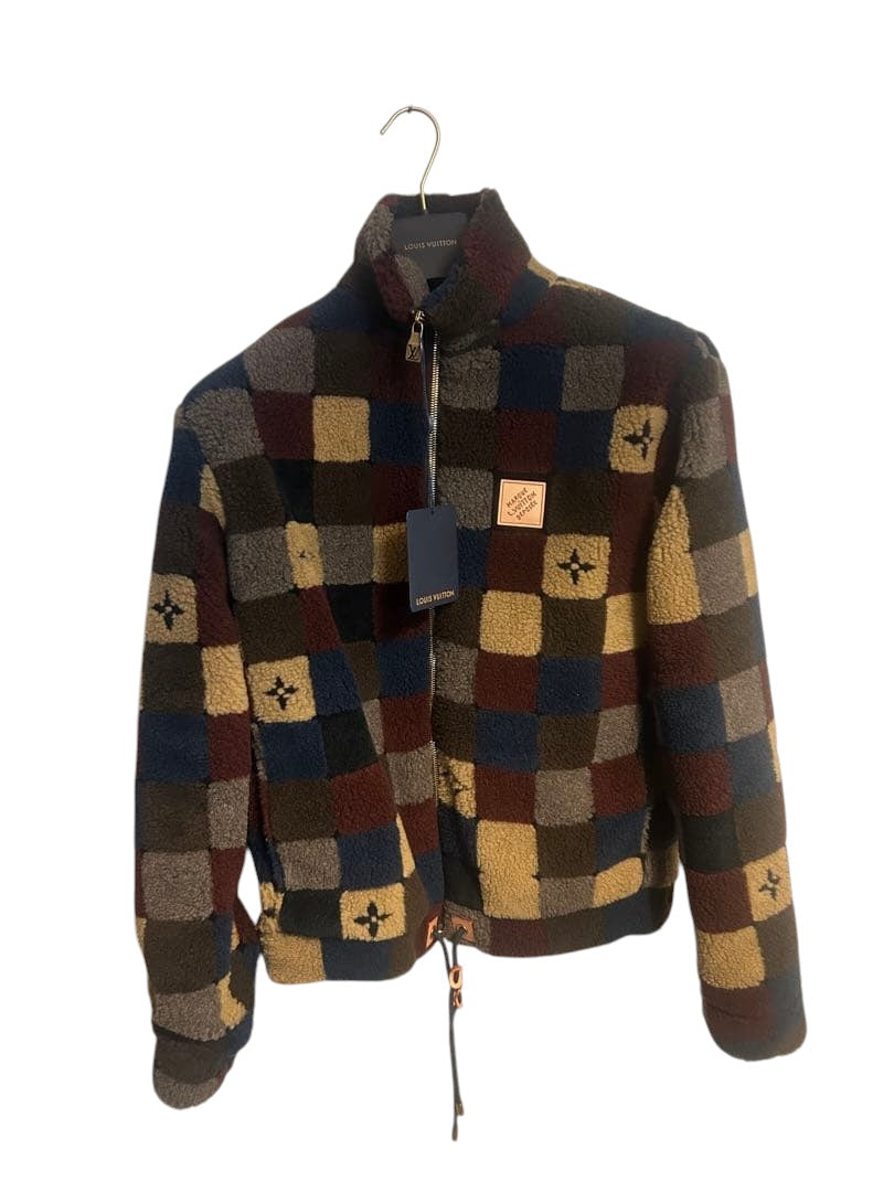 Louis Vuitton 26SS Damier Fleece Zip-Up Blouson 1AJCAR Size XS Brand New with Tags