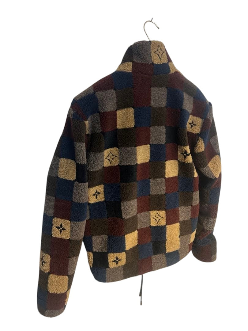Louis Vuitton 26SS Damier Fleece Zip-Up Blouson 1AJCAR Size XS Brand New with Tags