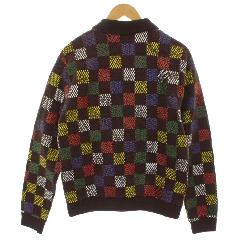 Louis Vuitton 25SS Monogram Embossed Track Jacket All-Over Pattern Size M Good Condition